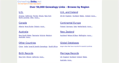 Desktop Screenshot of genealogylinks.net